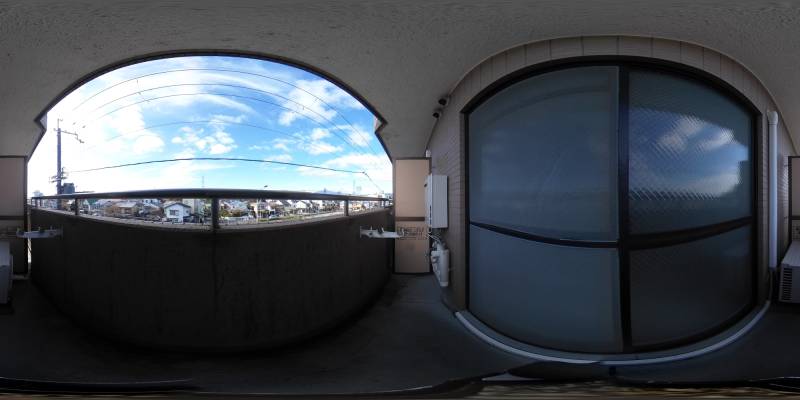 パノラマ画像バルコニー