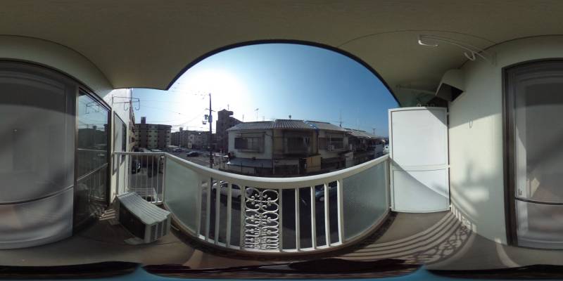 パノラマ画像バルコニー