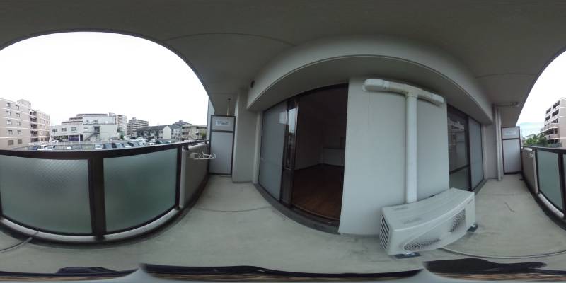 パノラマ画像バルコニー