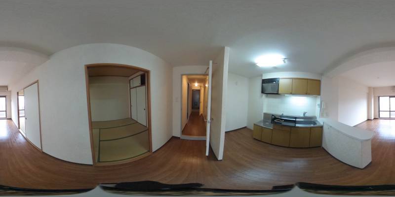 パノラマ画像キッチン