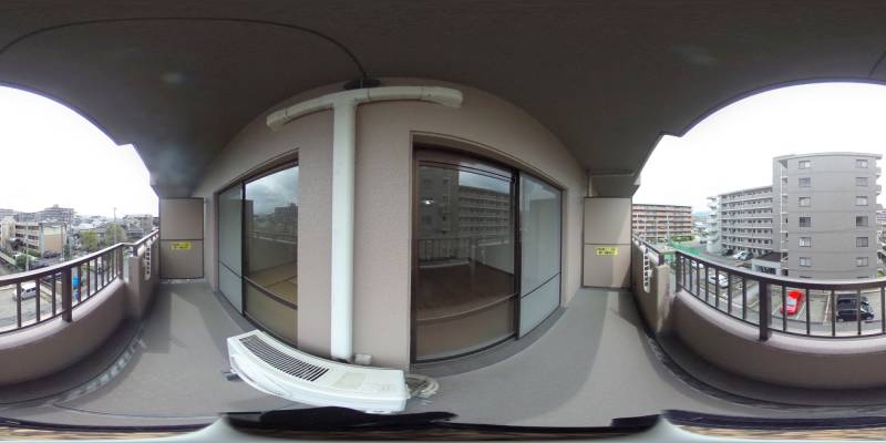 パノラマ画像バルコニー