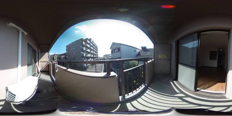 パノラマ画像バルコニー