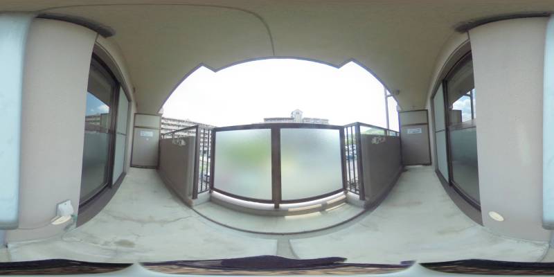 パノラマ画像バルコニー