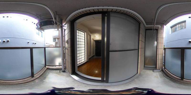 パノラマ画像バルコニー