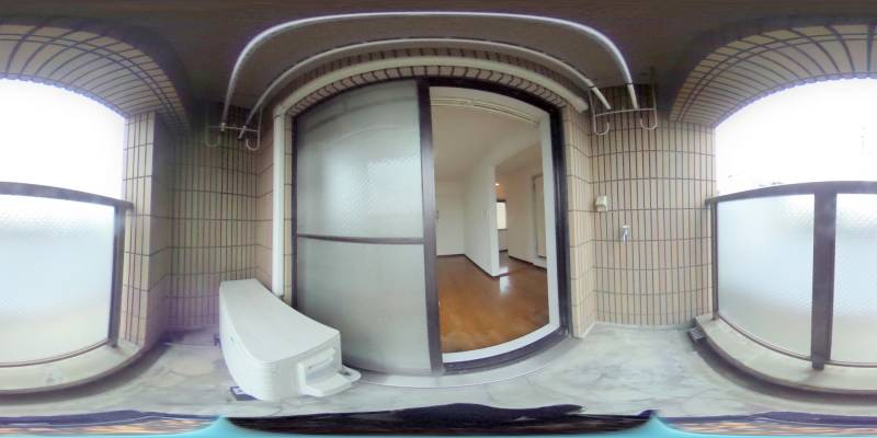 パノラマ画像バルコニー