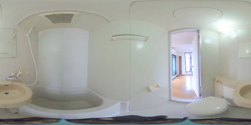 パノラマ画像バスルーム