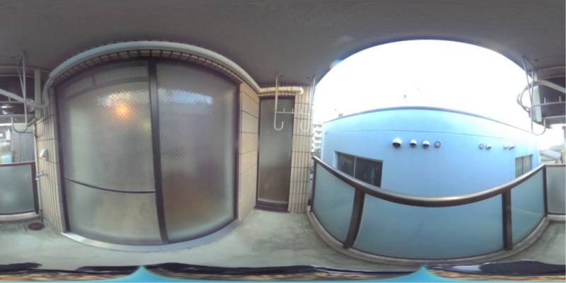 パノラマ画像バルコニー