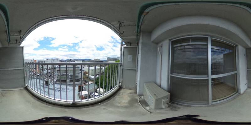 パノラマ画像バルコニー