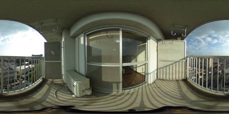 パノラマ画像バルコニー