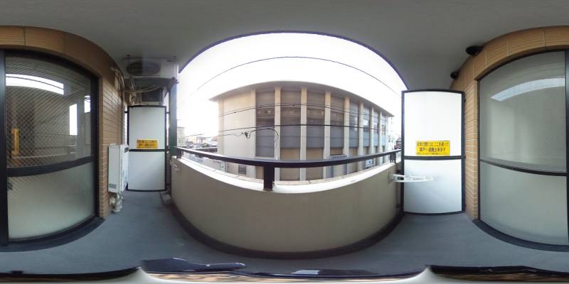 パノラマ画像バルコニー