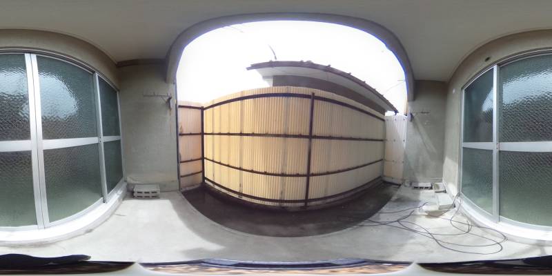 パノラマ画像バルコニー