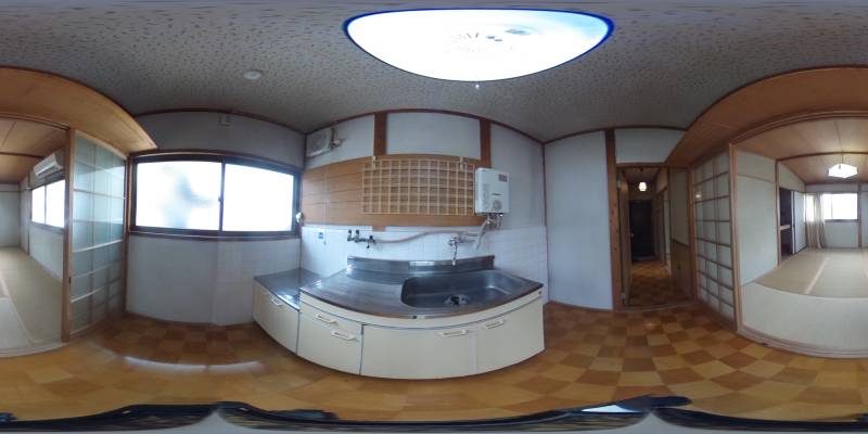 パノラマ画像キッチン