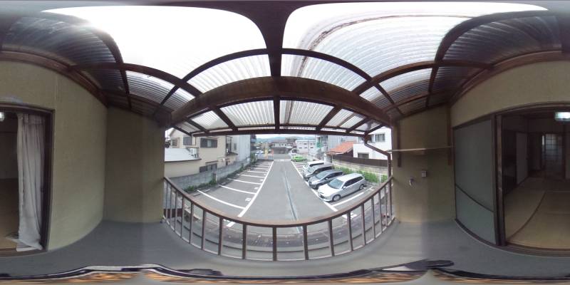 パノラマ画像バルコニー