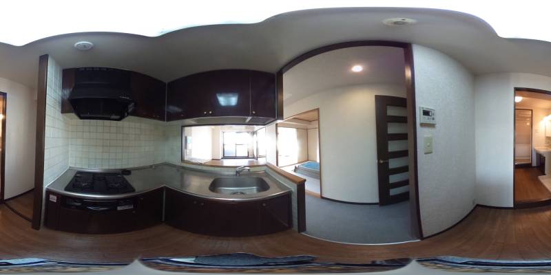 パノラマ画像キッチン