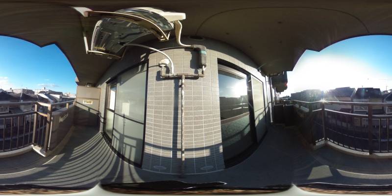 パノラマ画像バルコニー