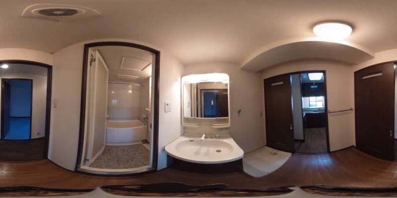 パノラマ画像洗面所