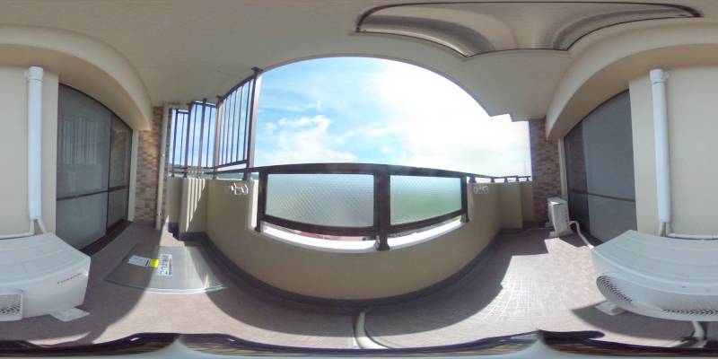 パノラマ画像バルコニー