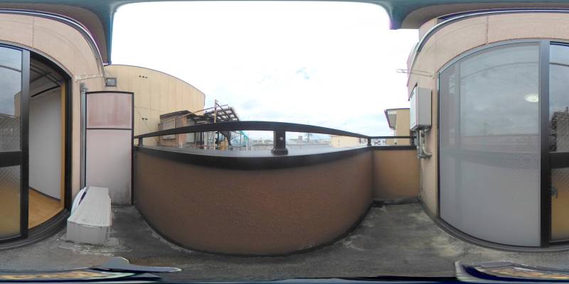 パノラマ画像バルコニー