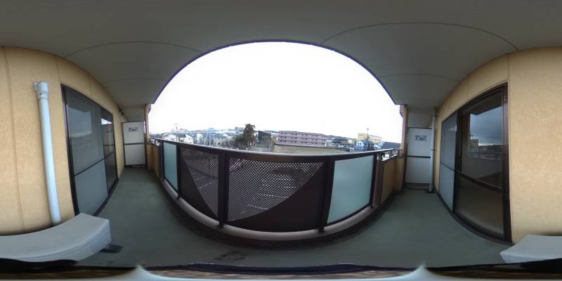 パノラマ画像バルコニー