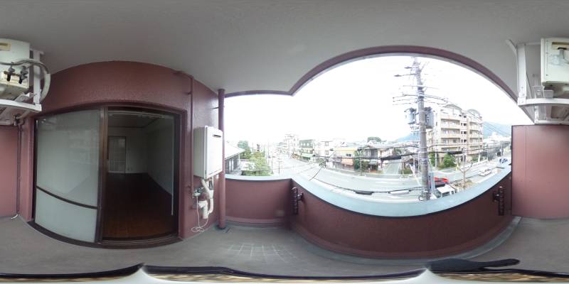 パノラマ画像バルコニー