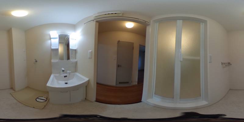 パノラマ画像洗面所