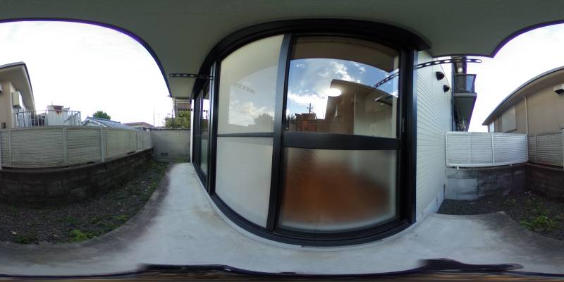 パノラマ画像バルコニー