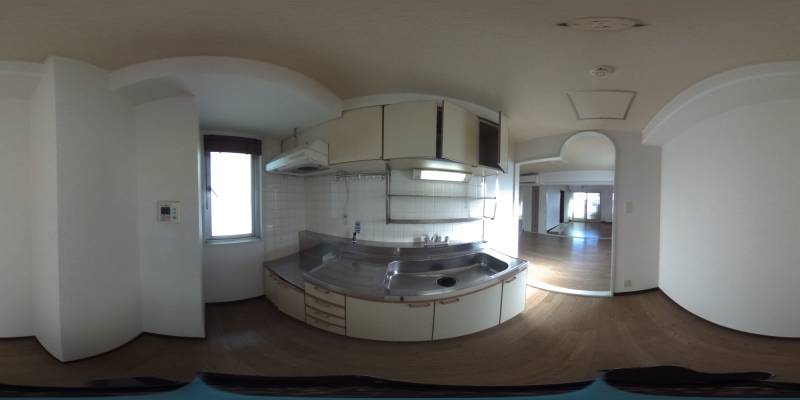 パノラマ画像キッチン