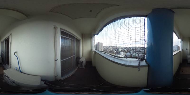 パノラマ画像バルコニー