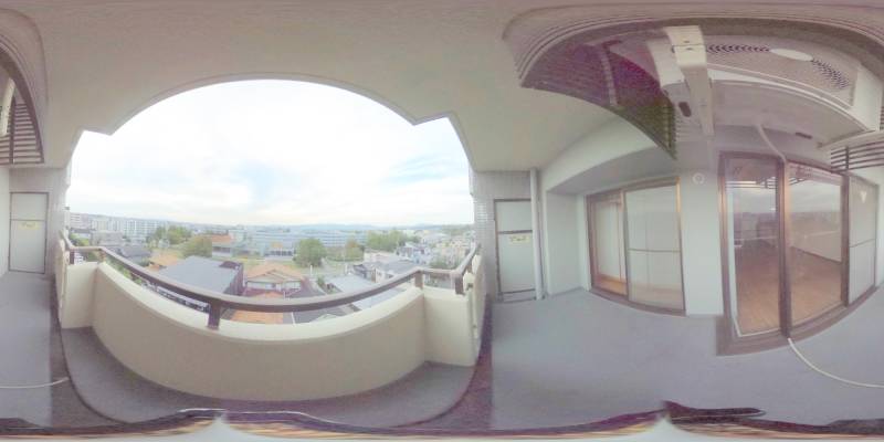 パノラマ画像バルコニー