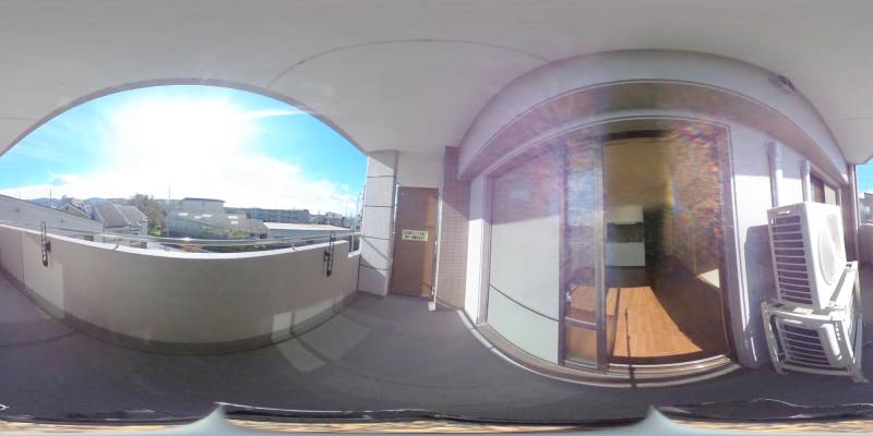 パノラマ画像バルコニー