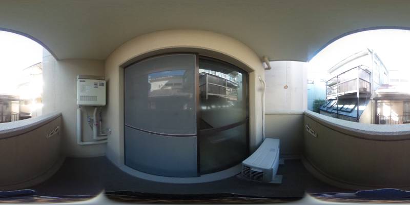 パノラマ画像バルコニー