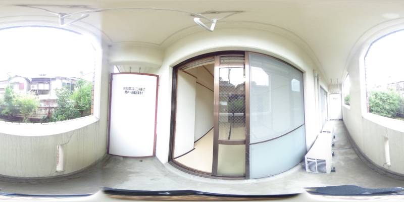 パノラマ画像バルコニー