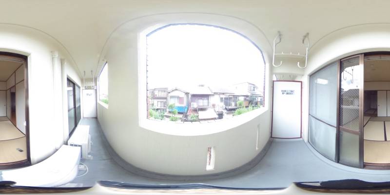 パノラマ画像バルコニー
