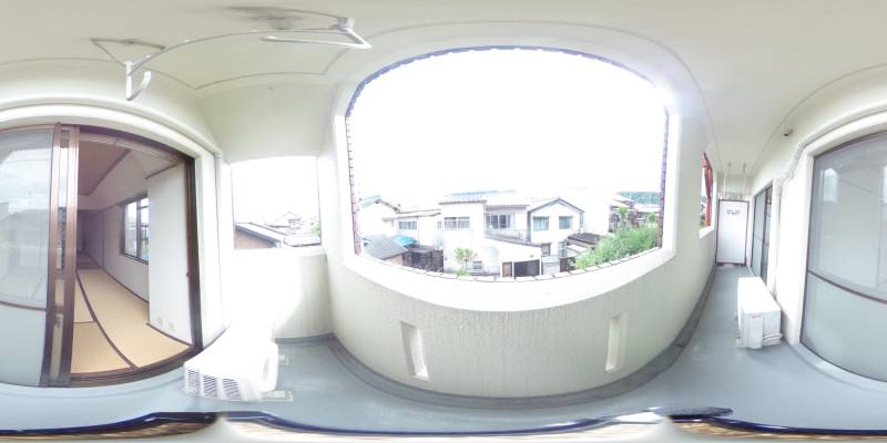 パノラマ画像バルコニー