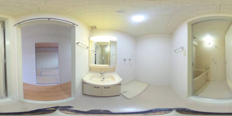 パノラマ画像洗面所