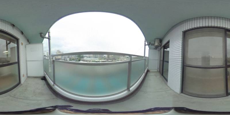 パノラマ画像バルコニー