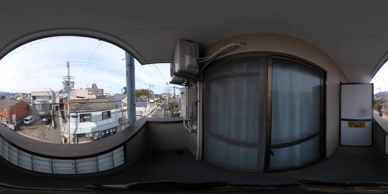 パノラマ画像バルコニー