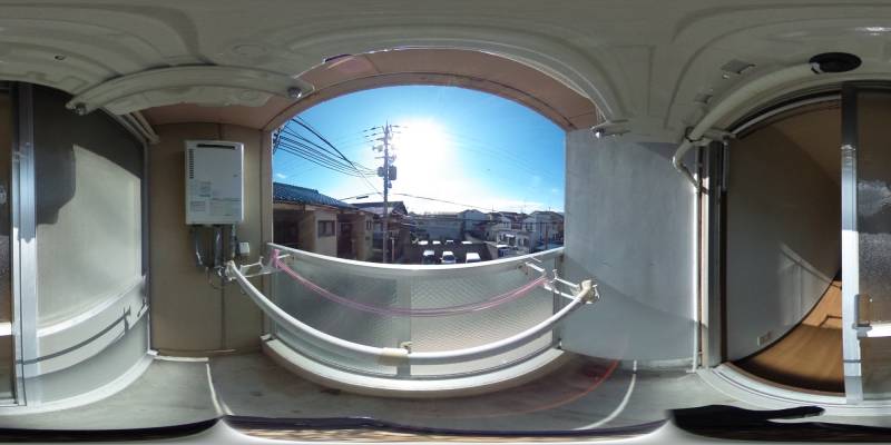 パノラマ画像バルコニー