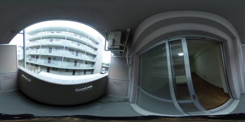 パノラマ画像バルコニー