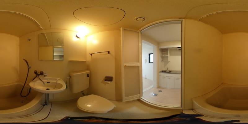 パノラマ画像バスルーム