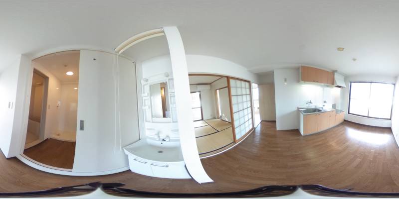 パノラマ画像キッチン