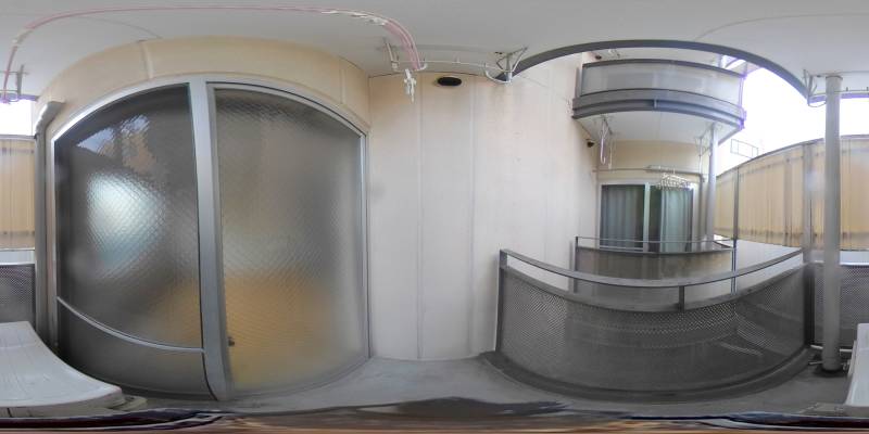 パノラマ画像バルコニー