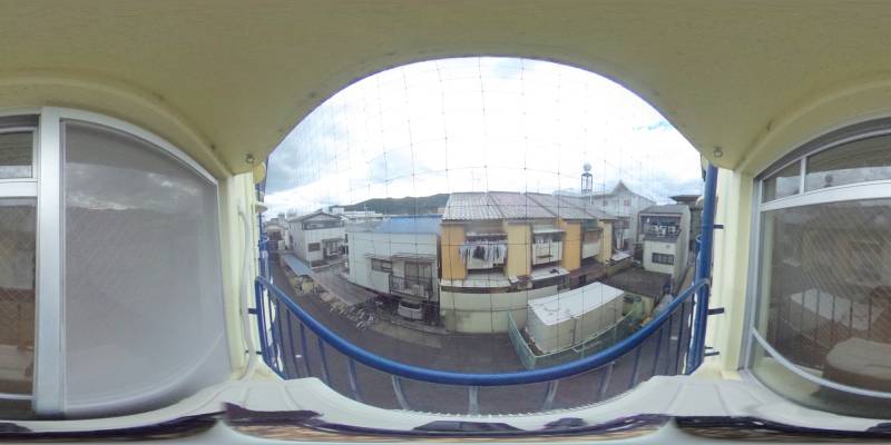 パノラマ画像バルコニー