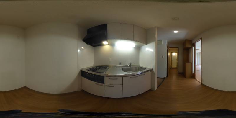 パノラマ画像キッチン