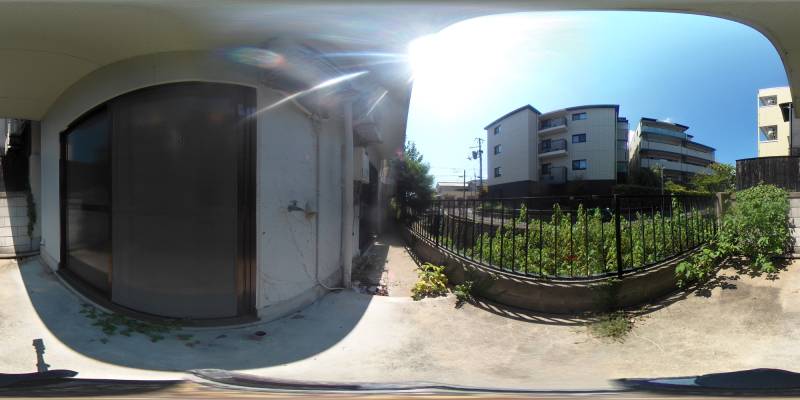 パノラマ画像バルコニー