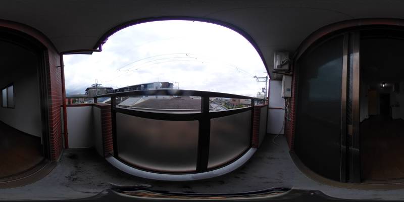 パノラマ画像バルコニー