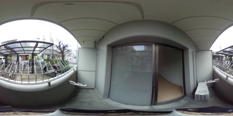 パノラマ画像バルコニー