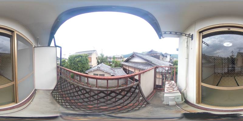 パノラマ画像バルコニー