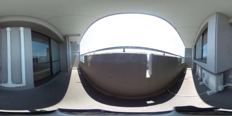 パノラマ画像バルコニー