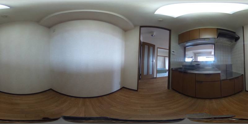 パノラマ画像キッチン